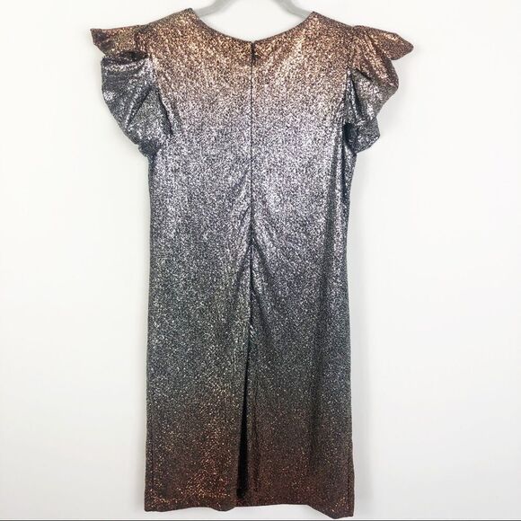 JULIA JORDAN | Ombré Bronze to Silver Dress Size 2 - Picture 7 of 9